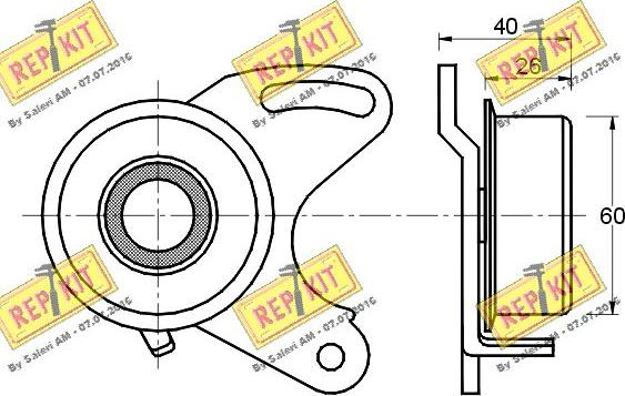 REPKIT RKT1392 - Rullo tenditore, Cinghia dentata autozon.pro