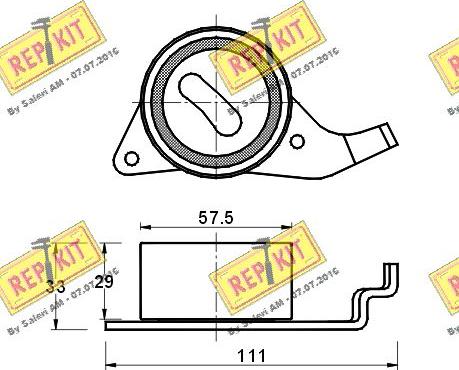 REPKIT RKT1351 - Rullo tenditore, Cinghia dentata autozon.pro