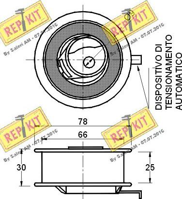 REPKIT RKT1362 - Rullo tenditore, Cinghia dentata autozon.pro