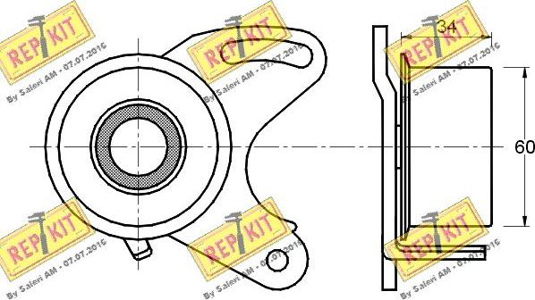 REPKIT RKT1329 - Rullo tenditore, Cinghia dentata autozon.pro