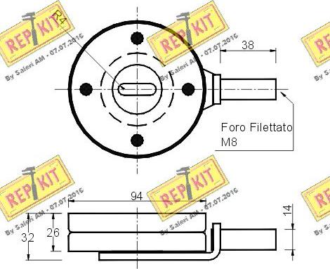 REPKIT RKT1245 - Tendicinghia, Cinghia Poly-V autozon.pro