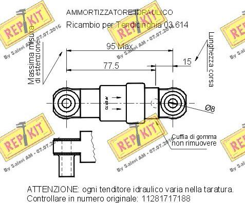 REPKIT RKT1224 - Smorzatore vibrazioni, Cinghia Poly-V autozon.pro