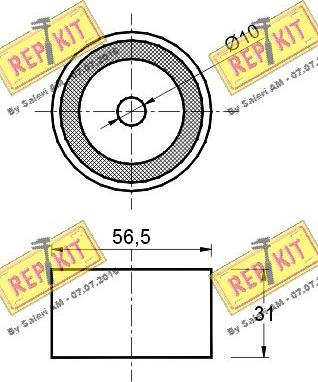 REPKIT RKT1274 - Galoppino / Guidacinghia, Cinghia dentata autozon.pro