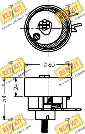 REPKIT RKT1782 - Rullo tenditore, Cinghia dentata autozon.pro