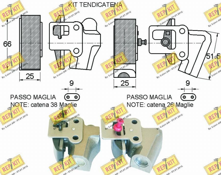 REPKIT RKT8904K - Kit catena distribuzione autozon.pro