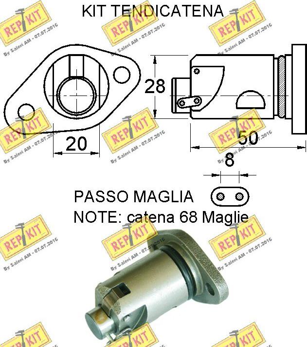 REPKIT RKT8911K - Kit catena distribuzione autozon.pro