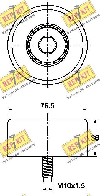 REPKIT RKT3419 - Galoppino / Guidacinghia, Cinghia Poly-V autozon.pro