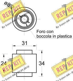 REPKIT RKT3661 - Galoppino / Guidacinghia, Cinghia dentata autozon.pro