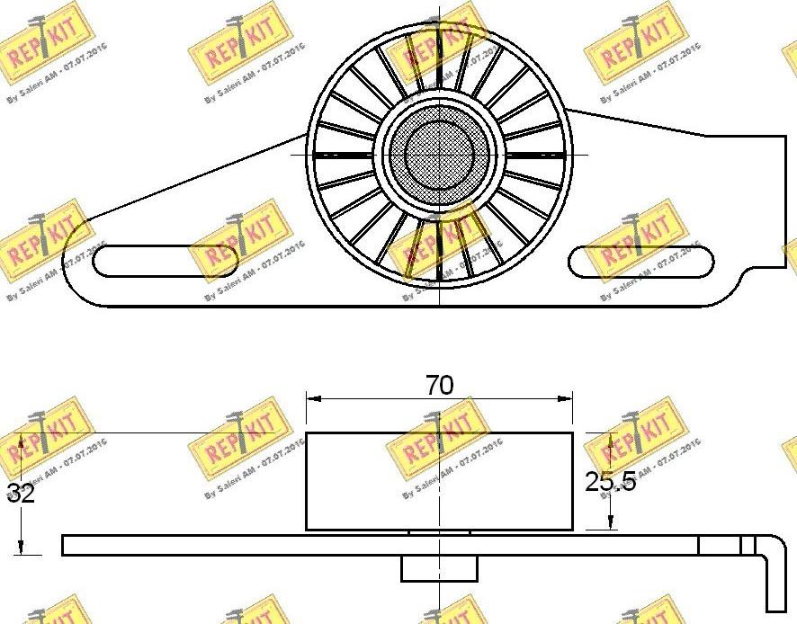 REPKIT RKT3668 - Tendicinghia, Cinghia Poly-V autozon.pro