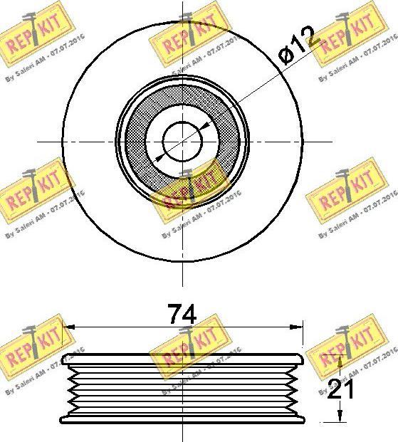 REPKIT RKT3094 - Tendicinghia, Cinghia Poly-V autozon.pro