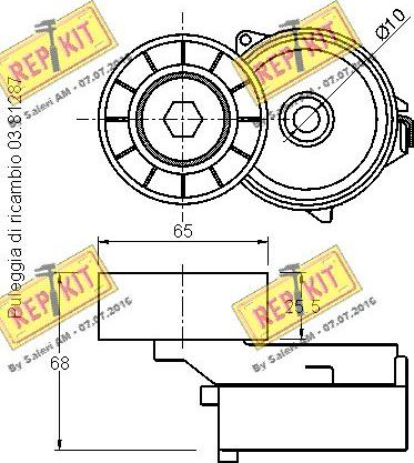 REPKIT RKT3002 - Tendicinghia, Cinghia Poly-V autozon.pro