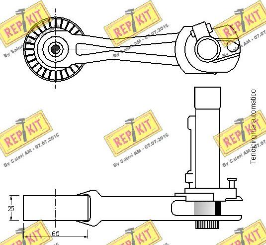 REPKIT RKT3032 - Tendicinghia, Cinghia Poly-V autozon.pro