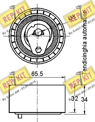 REPKIT RKT3191 - Rullo tenditore, Cinghia dentata autozon.pro