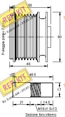 REPKIT RKT3164 - Puleggia cinghia, Alternatore autozon.pro