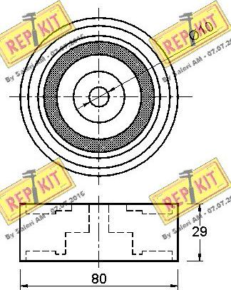 REPKIT RKT3182 - Galoppino / Guidacinghia, Cinghia dentata autozon.pro