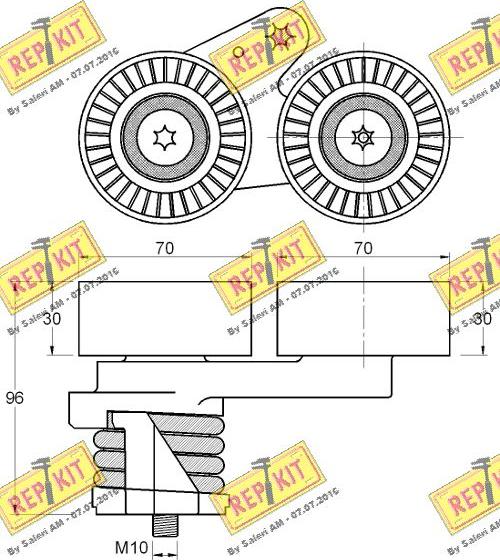 REPKIT RKT3132 - Tendicinghia, Cinghia Poly-V autozon.pro