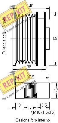 REPKIT RKT3175 - Puleggia cinghia, Alternatore autozon.pro