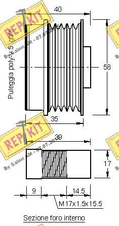 REPKIT RKT3176 - Puleggia cinghia, Alternatore autozon.pro