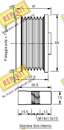 REPKIT RKT3177 - Puleggia cinghia, Alternatore autozon.pro