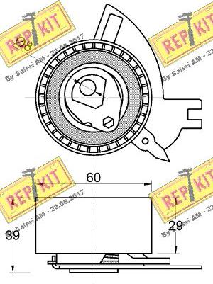 REPKIT RKT3804 - Rullo tenditore, Cinghia dentata autozon.pro