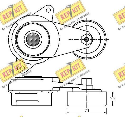 REPKIT RKT3254 - Tendicinghia, Cinghia Poly-V autozon.pro