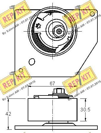 REPKIT RKT3232 - Rullo tenditore, Cinghia dentata autozon.pro