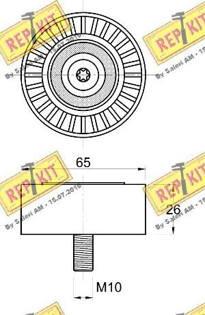 REPKIT RKT3774 - Galoppino / Guidacinghia, Cinghia Poly-V autozon.pro