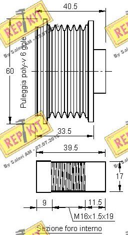 REPKIT RKT2964 - Puleggia cinghia, Alternatore autozon.pro