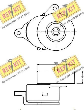 REPKIT RKT2915 - Tendicinghia, Cinghia Poly-V autozon.pro