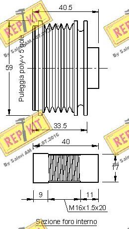 REPKIT RKT2933 - Puleggia cinghia, Alternatore autozon.pro