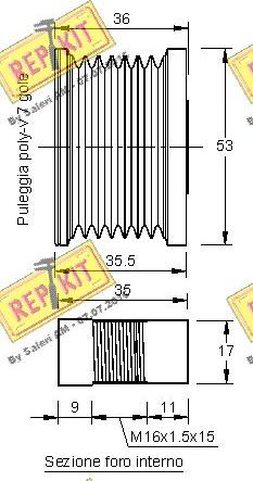 REPKIT RKT2929 - Puleggia cinghia, Alternatore autozon.pro