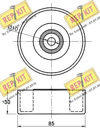 REPKIT RKT2923 - Galoppino / Guidacinghia, Cinghia Poly-V autozon.pro