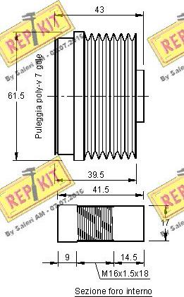 REPKIT RKT2971 - Puleggia cinghia, Alternatore autozon.pro