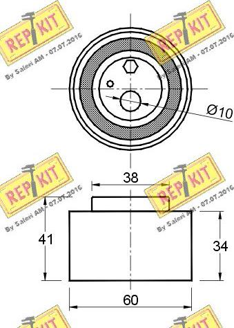 REPKIT RKT2467 - Rullo tenditore, Cinghia dentata autozon.pro