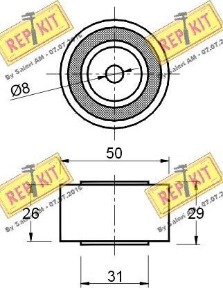 REPKIT RKT2427 - Galoppino / Guidacinghia, Cinghia Poly-V autozon.pro