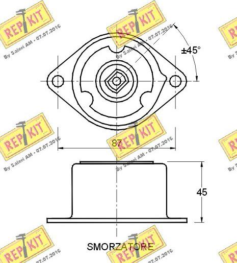 REPKIT RKT2563 - Tendicinghia, Cinghia Poly-V autozon.pro