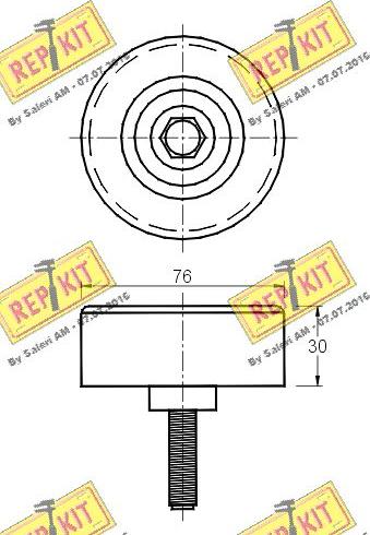 REPKIT RKT2688 - Galoppino / Guidacinghia, Cinghia Poly-V autozon.pro