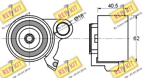 REPKIT RKT2080 - Rullo tenditore, Cinghia dentata autozon.pro