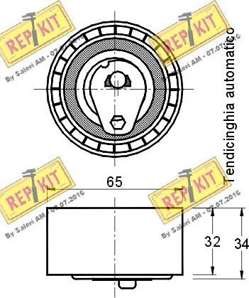 REPKIT RKT2109 - Rullo tenditore, Cinghia dentata autozon.pro