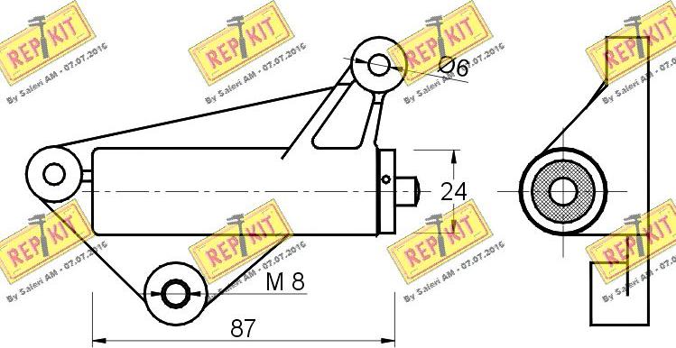 REPKIT RKT2129 - Smorzatore vibrazioni, Cinghia dentata autozon.pro