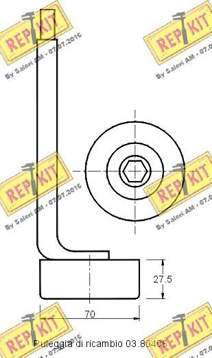 REPKIT RKT2124 - Tendicinghia, Cinghia Poly-V autozon.pro