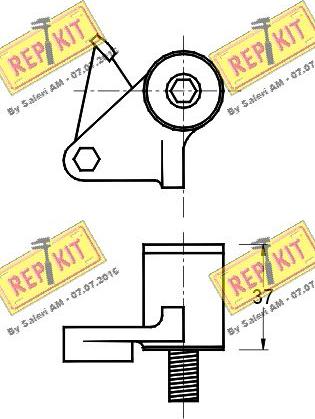 REPKIT RKT2127 - Rullo tenditore, Cinghia dentata autozon.pro