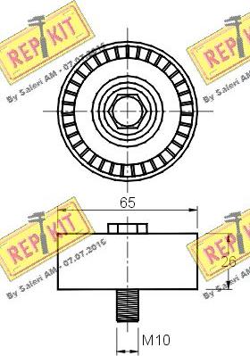 REPKIT RKT2894 - Galoppino / Guidacinghia, Cinghia Poly-V autozon.pro