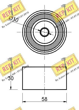 REPKIT RKT2390 - Rullo tenditore, Cinghia dentata autozon.pro