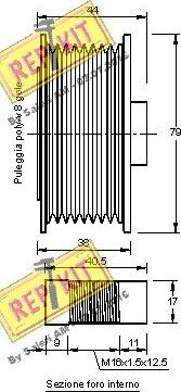 REPKIT RKT2368 - Puleggia cinghia, Alternatore autozon.pro