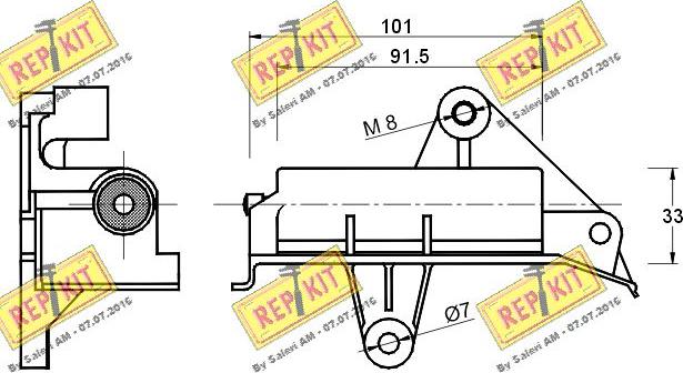 REPKIT RKT2313 - Smorzatore vibrazioni, Cinghia dentata autozon.pro