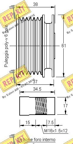 REPKIT RKT2320 - Puleggia cinghia, Alternatore autozon.pro