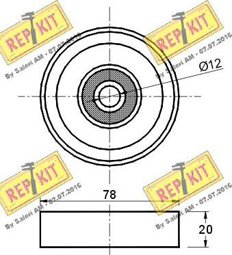 REPKIT RKT2269 - Galoppino / Guidacinghia, Cinghia Poly-V autozon.pro