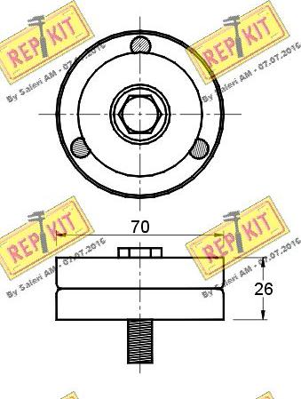 REPKIT RKT2266 - Galoppino / Guidacinghia, Cinghia Poly-V autozon.pro