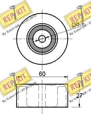 REPKIT RKT2206 - Galoppino / Guidacinghia, Cinghia Poly-V autozon.pro